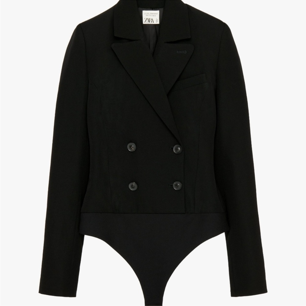 Zara NWT Limited Edition Blazer Bodysuit size M